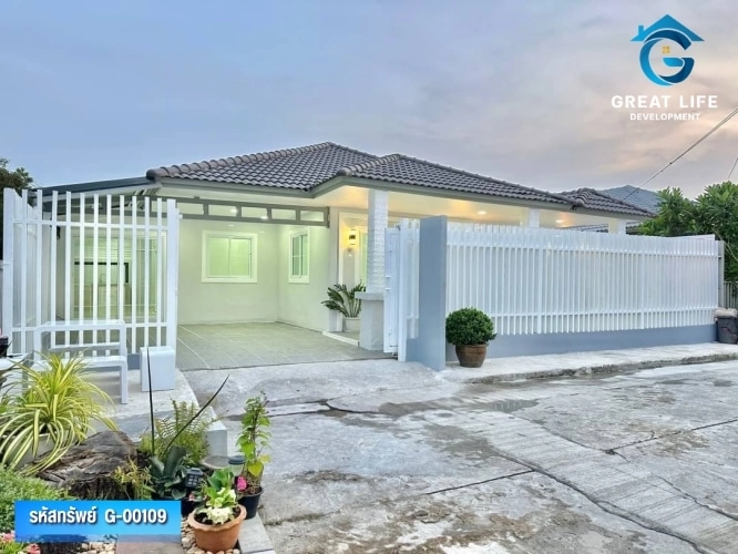 บ้านเดี่ยวชั้นเดียว(หลังมุม) หมู่บ้านพฤกษา 3 ซอย 37 นนทบุรี รูปที่ 2